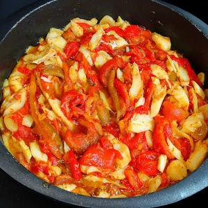 Bacalao con Pimientos