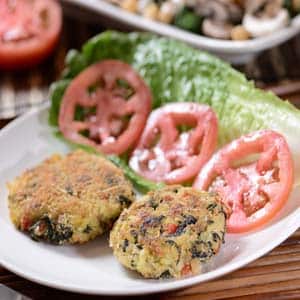 Hamburguesas de Arroz con Espinacas