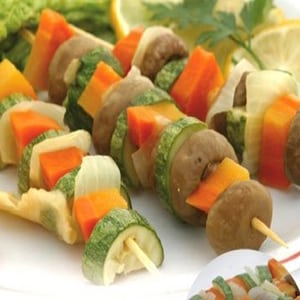 Brochetas de Vegetales