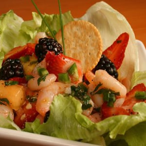 Ceviche de Frutas y Camarón