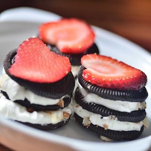 Torres de Oreo con Café y Almendras para San Valentín