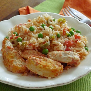 Arroz con Pollo en Olla de Cocción Lenta