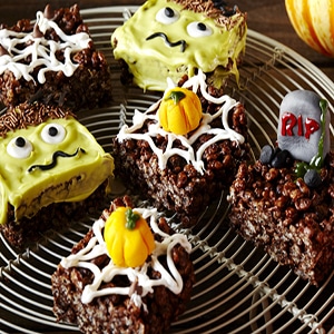 Dulces con Arroz inflado para Halloween