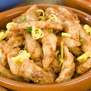 Muslos de Pollo al Ajillo