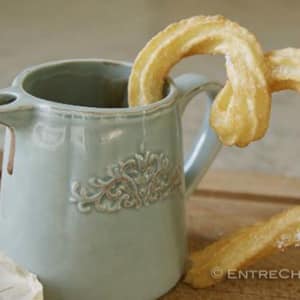 Churros con Chocolate caliente