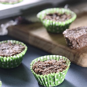 Mini Cup Cakes de Chocolate sin horno