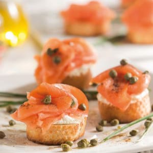 Canapés de Salmón