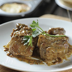 Costillas de Puerco en Salsa de Miel y Mostaza