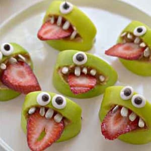 Monstruos de Manzana para Halloween