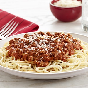 Espaguetis con Salsa de Carne