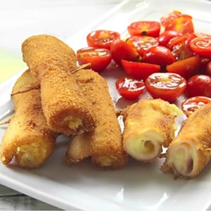 Rollitos de Jamón de Pavo y Queso