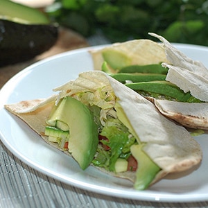 Pan Árabe relleno con Pollo y Verduras