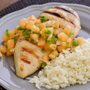 Pollo Asado con Salsa de Melón