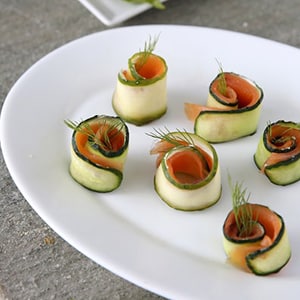 Rollitos de Pepino y Salmón