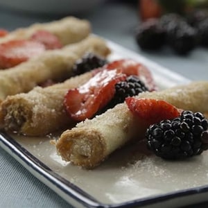 Rollitos de Pan con Frutas