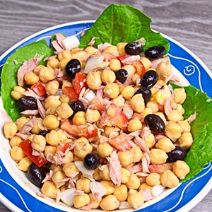 Ensalada Garbanzos con Atún