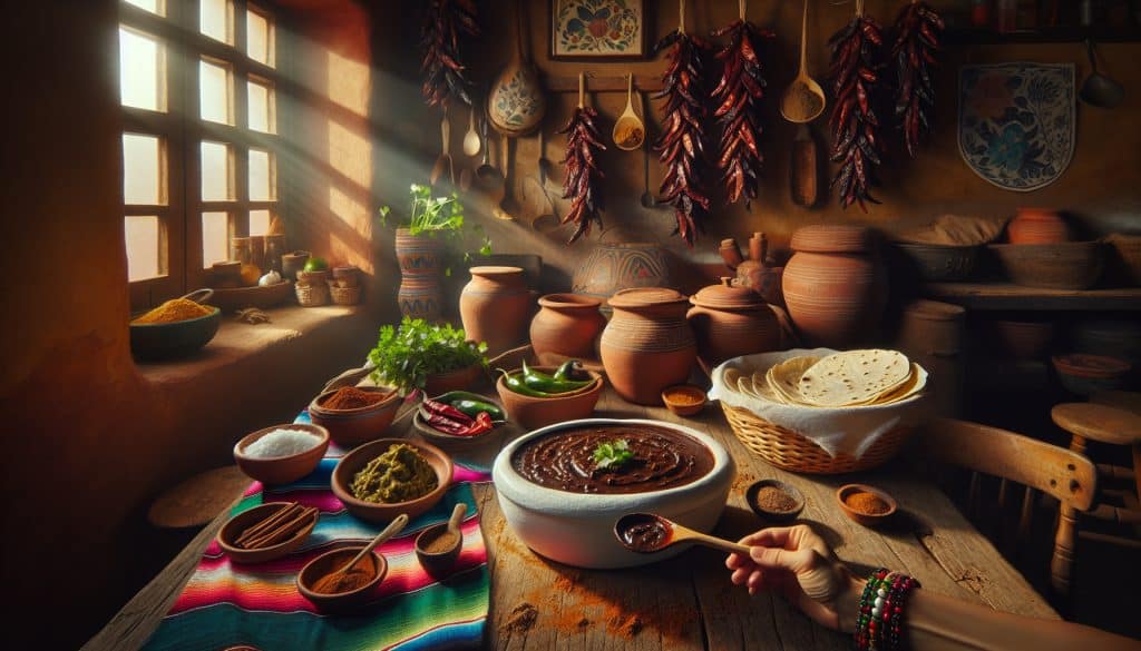 Receta de mole poblano